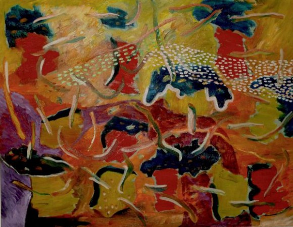 Anwar Djuliadi - Quiet Nature
 70 x 90 cm
 acrylic on canvas